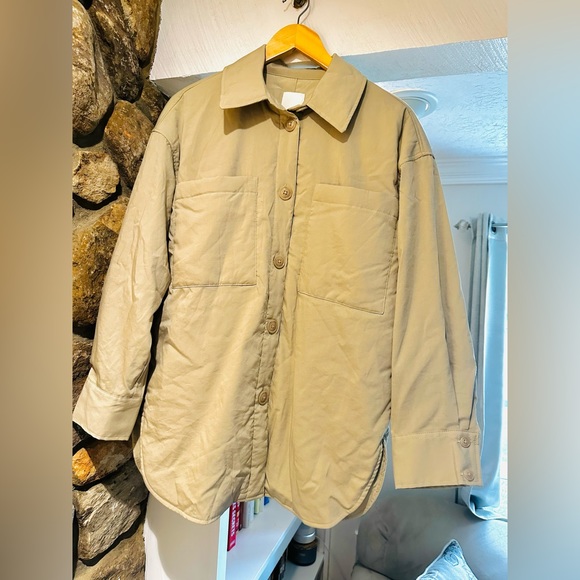H&M Sage green oversized shacket. Size XS. In perfect condition. - Picture 5 of 10